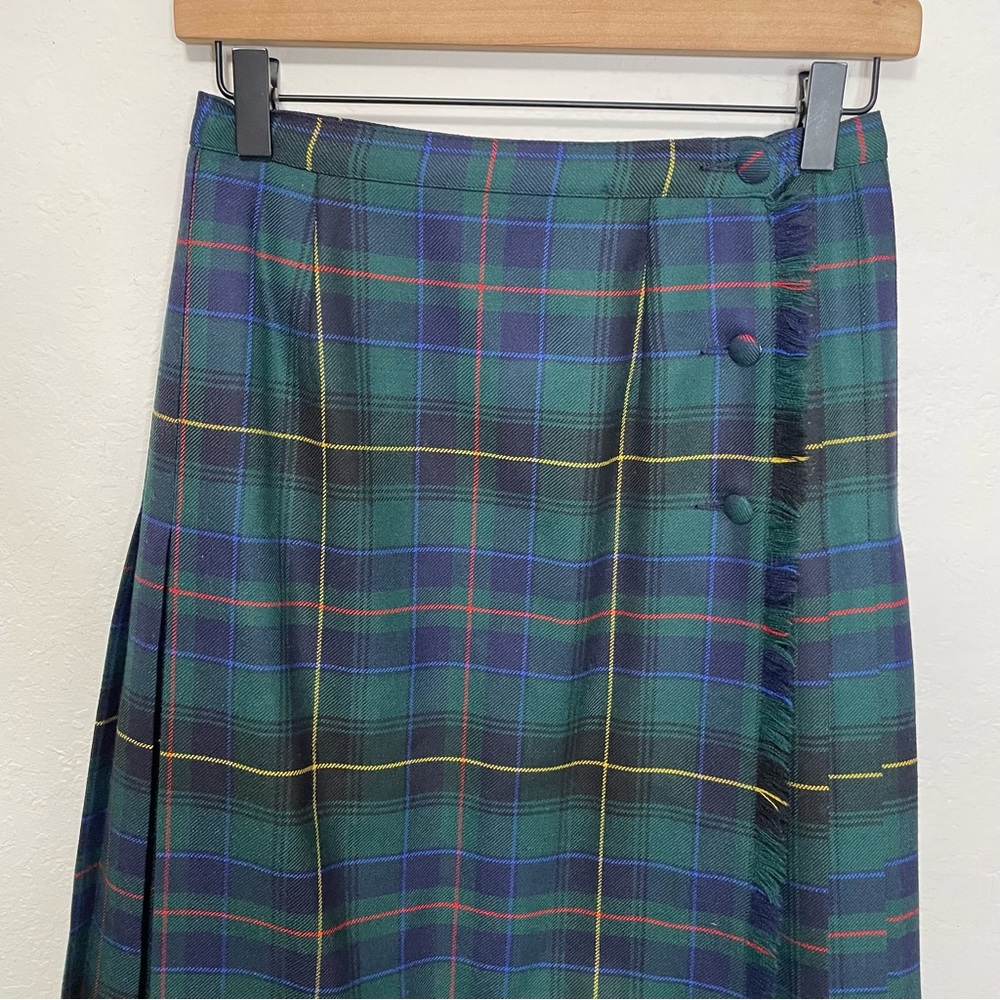 ALJean Plaid Midi Pleated Skirt - Picture 12 of 16